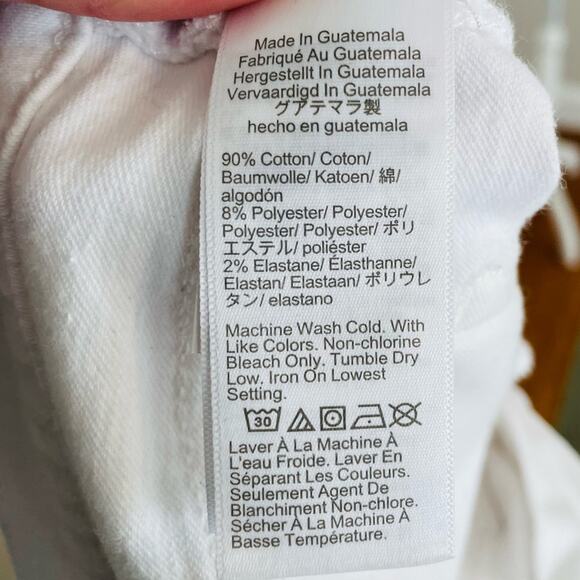 J Crew midrise Flare crop white jean in signature stretch - Picture 8 of 8